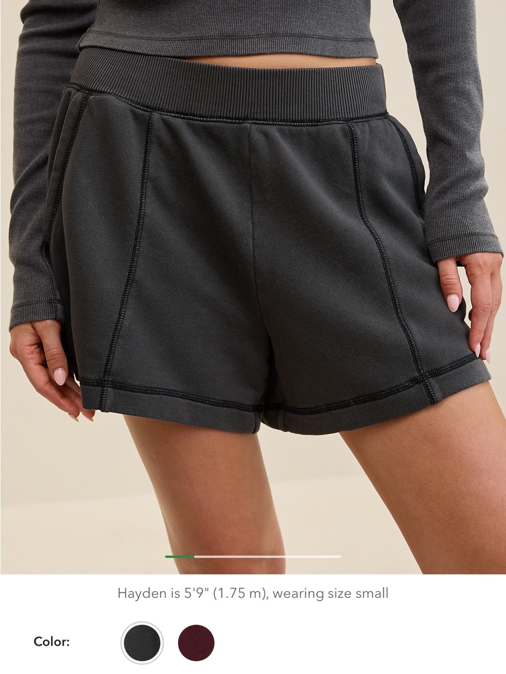 Aerie Go To Stitch Shorts - Gray